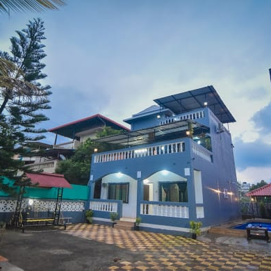 3 Bedrooms | 4 Bathrooms | Air Conditioning | Swimming Pool | Kitchen Facility | Geyser | TV | Music System | Invertor | Power Backup | capacity: 12 people